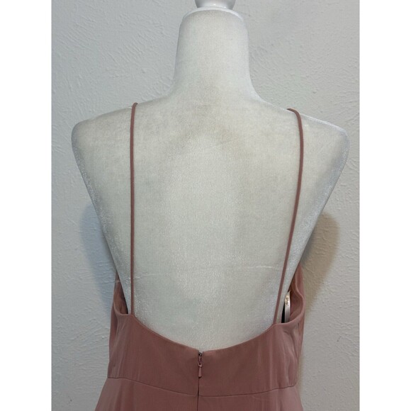 Lovely Lela Size 12R Desert Rose Sleeveless High Neck Chiffon Gown Formal - Picture 9 of 14